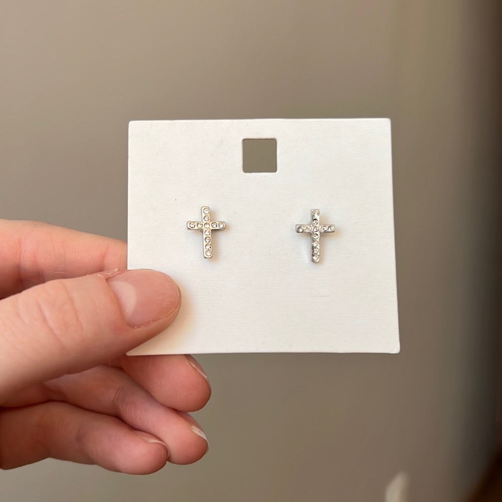 FREE* Hypoallergenic Cross Earrings